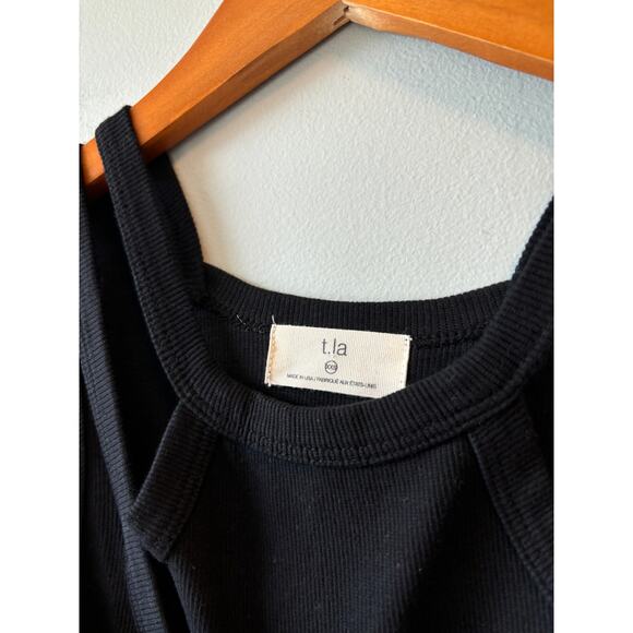 T.LA Black Layered Ribbed Tank Dress - Picture 4 of 7